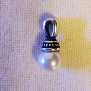 James Avery Beaded Pearl Pendant with 6mm Cultured Pearl